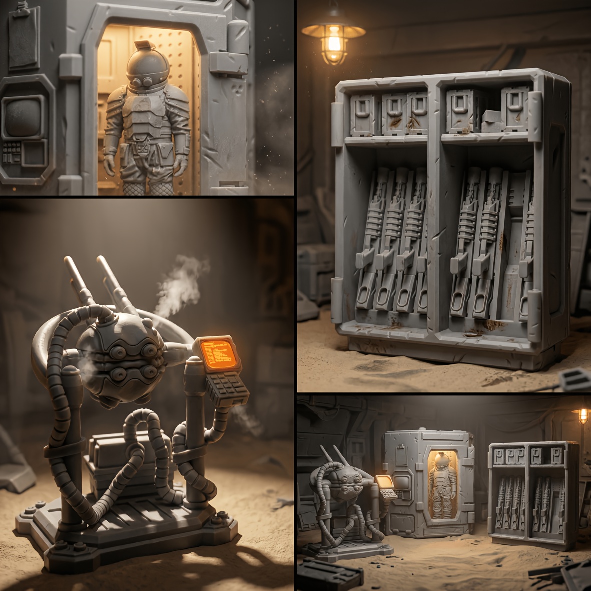 Military Exploration Miniature for Tabletop Games